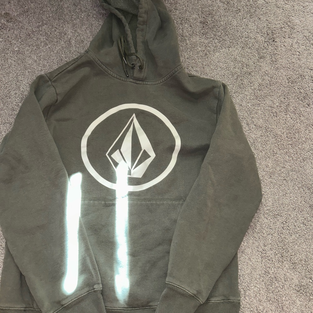 Volcom men’s Olive Green Hoodie with Logo